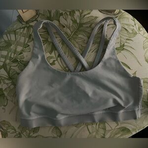 White Lululemon Energy Sports Bra